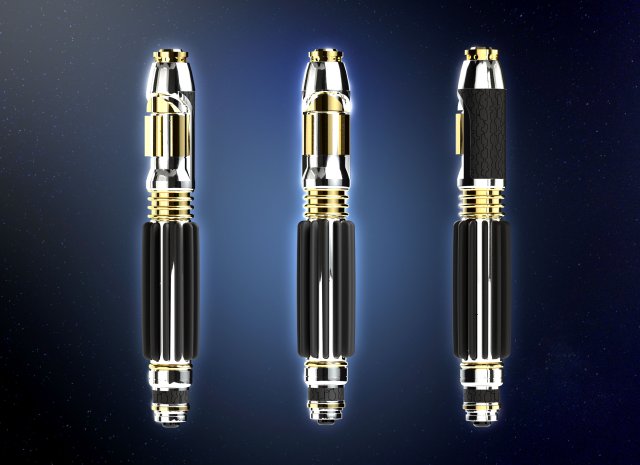 Mace Windu Lightsaber Revenge of the Sith Episode III 3D-printmodel .c4d .max .obj .3ds .fbx .stl .blend 
