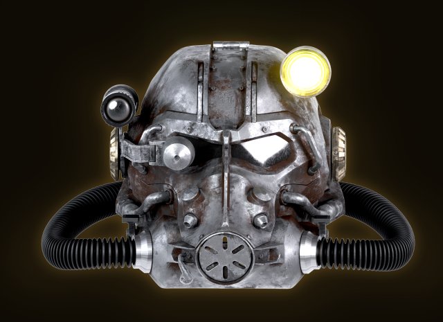 Fallout Power Armor Helmet t-60 3d print model 3Dプリントモデル .c4d .max .obj .3ds .fbx .stl .blend 
