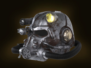 Fallout Power Armor Helmet t-60 3d print model 3Dプリントモデル