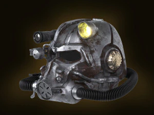 Fallout Power Armor Helmet t-60 3d print model 3D Print Model