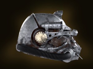 Fallout Power Armor Helmet t-60 3d print model 3Dプリントモデル