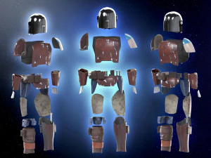 Helm Armor Pra Beskar Mandalorian Amban Blaster Din Djarin Musim 1 Model Cetak 3D Model Cetak 3D