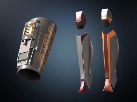 Sabine Wren Armor with helmet Ahsoka 3D Print Model