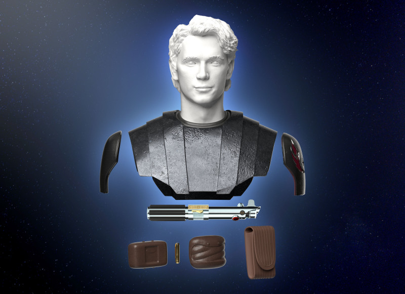 General Anakin Skywalker Jedi clone wars armor Lord Ahsoka head 3Dモデル .c4d .max .obj .3ds .fbx .stl .blend 
