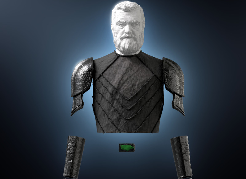 Baylon Skoll armor Lord Ahsoka head 3D Model .c4d .max .obj .3ds .fbx .stl .blend 