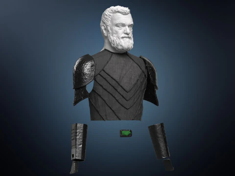 Armadura Baylon Skoll Cabe&ccedil;a de Lord Ahsoka Modelo 3D