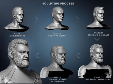 Armadura Baylon Skoll Cabe&ccedil;a de Lord Ahsoka Modelo 3D