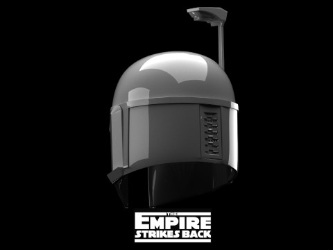 Boba Fett Empire Strikes Back Helmet Star Wars 3d Print model 3Dモデル