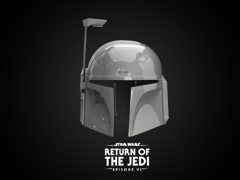 Boba Fett Return of The Jedi Helmet Star Wars 3d Print model 3Dモデル