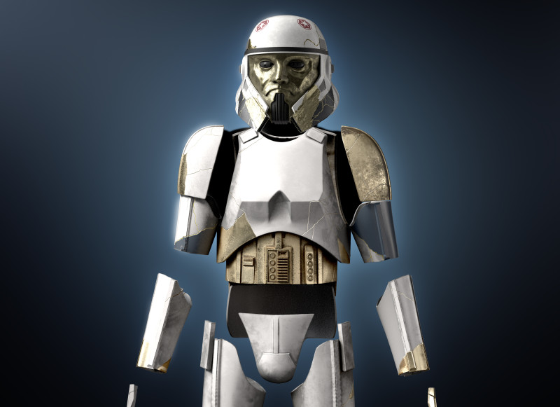 Captain Enoch Ahsoka Stormtrooper 3d print Grand Admiral Thrawn 3D Print armor helmet 3Dモデル .c4d .max .obj .3ds .fbx .stl .blend 