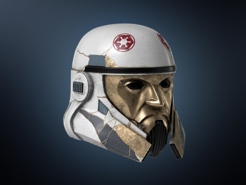 Captain Enoch Ahsoka Stormtrooper 3d print Grand Admiral Thrawn 3D Print helmet 3Dモデル
