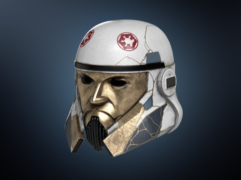 Captain Enoch Ahsoka Stormtrooper 3d print Grand Admiral Thrawn 3D Print helmet 3Dモデル
