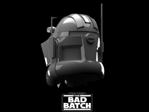 Commander Cody Helmet The Clone Wars The Bad Batch Star Wars 3d Print model 3D Model