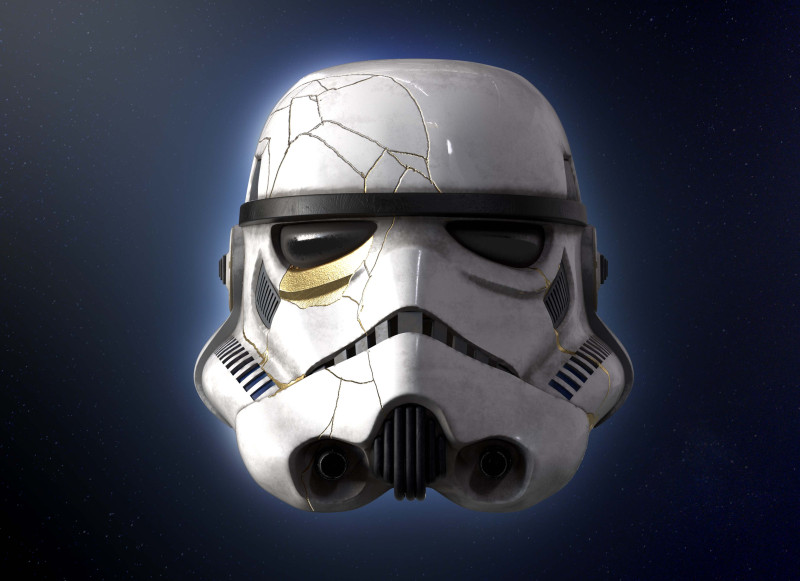 Stormtrooper helmet Thrawn Night trooper zombie 3d print model Ahsoka Model 3D .c4d .max .obj .3ds .fbx .stl .blend 