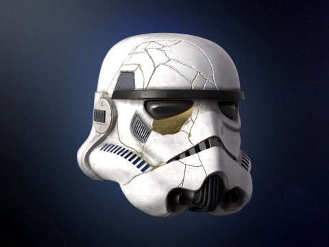 Stormtrooper helmet Thrawn Night trooper zombie 3d print model Ahsoka Model 3D