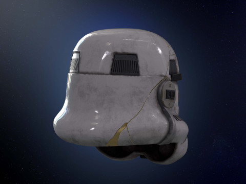 Stormtrooper helmet Thrawn Night trooper zombie 3d print model Ahsoka Model 3D