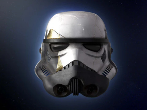 Stormtrooper helmet Thrawn Night trooper zombie 3d print model Ahsoka number 2 3D Model