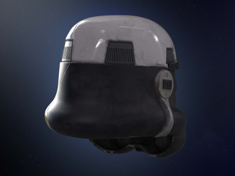 Stormtrooper helmet Thrawn Night trooper zombie 3d print model Ahsoka number 2 Model 3D