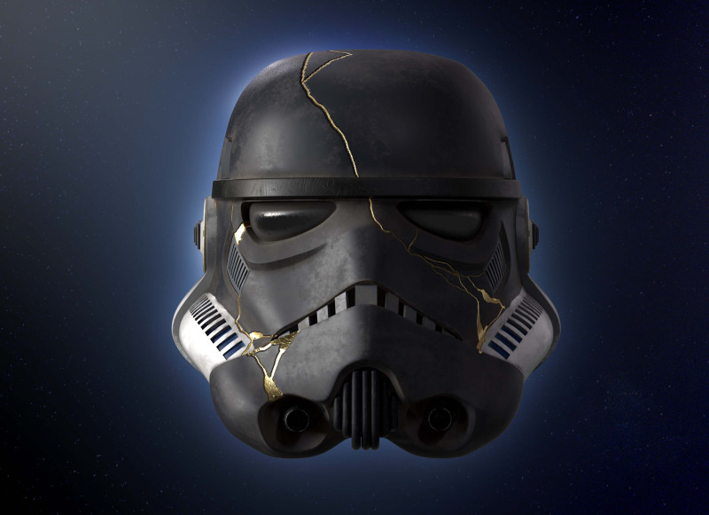 Stormtrooper helmet Thrawn Night trooper zombie 3d print model Ahsoka number 3 3D Модель .c4d .max .obj .3ds .fbx .stl .blend 