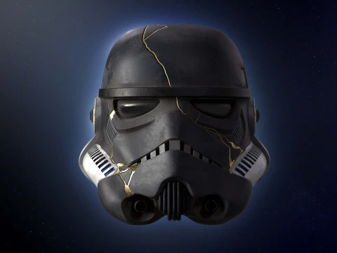 Stormtrooper helmet Thrawn Night trooper zombie 3d print model Ahsoka number 3 3D Model