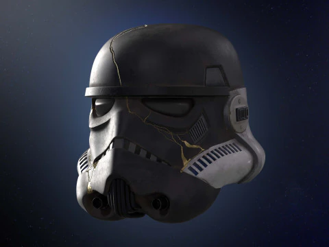 Stormtrooper helmet Thrawn Night trooper zombie 3d print model Ahsoka number 3 3D Model