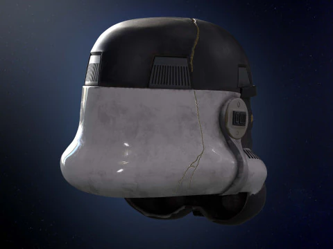 Stormtrooper helmet Thrawn Night trooper zombie 3d print model Ahsoka number 3 3D Model