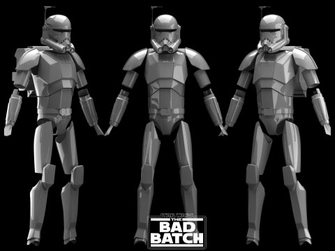 Crosshair EmpireArmor The Bad Batch Star Wars 3d Print model 3D Model