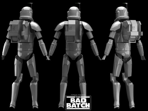 Crosshair EmpireArmor The Bad Batch Star Wars 3d Print model 3D Model
