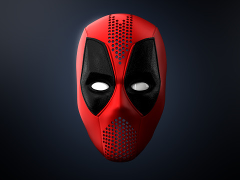 Deadpool faceshell mask shell 3d Print model 3D Model