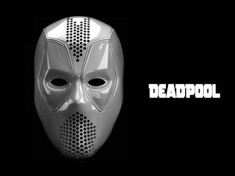 Deadpool faceshell mask shell 3d Print model 3D 模型