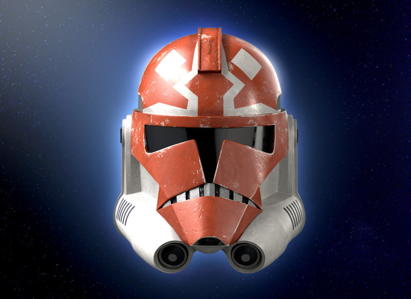 Clone Helmet The Clone Wars Phase 2 Star Wars 3d Print model Modelo 3D .c4d .max .obj .3ds .fbx .stl .blend 