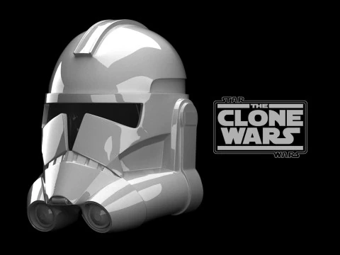 Clone Helmet The Clone Wars Phase 2 Star Wars 3d Print model 3D Model