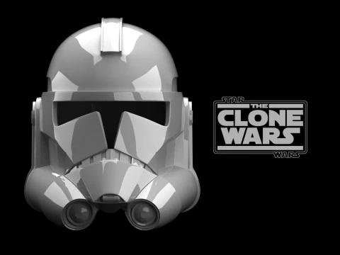 Clone Helmet The Clone Wars Phase 2 Star Wars 3d Print model 3D Model