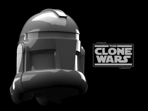 Clone Helmet The Clone Wars Phase 2 Star Wars 3d Print model 3D Model