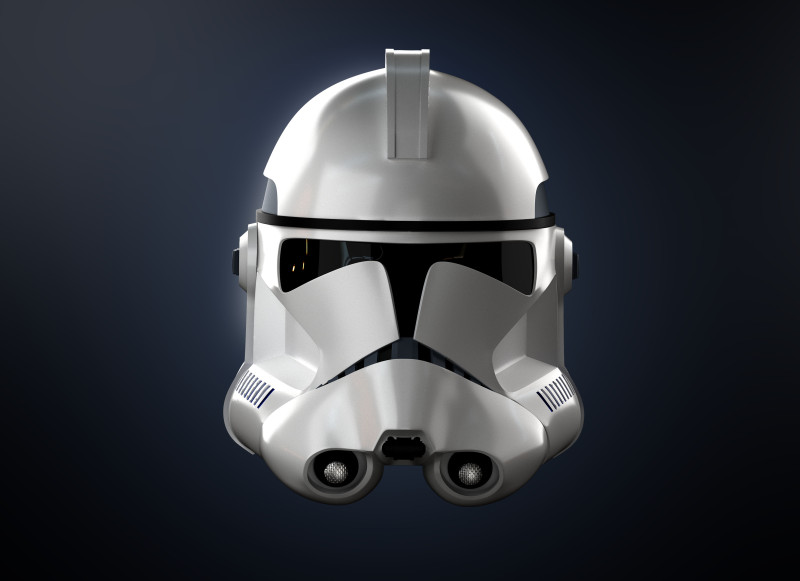 Clone TrooperHelmet The MandalorianAndorObi Wan Kenobi Star Wars 3d Print model 3D Модель .c4d .max .obj .3ds .fbx .stl .blend 