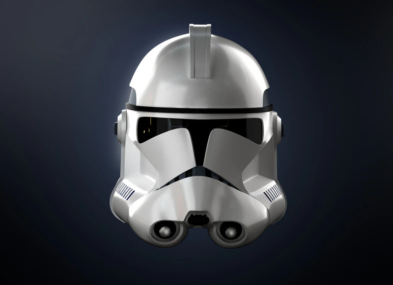 Clone TrooperCapacete The MandalorianAndorObi Wan Kenobi Star Wars Modelo de impress&atilde;o 3D Modelo 3D .c4d .max .obj .3ds .fbx .stl .blend 