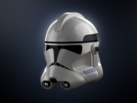 Clone TrooperHelmet The MandalorianAndorObi Wan Kenobi Star Wars 3d Print model 3D Модель