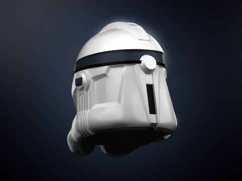 Clone TrooperHelmet The MandalorianAndorObi Wan Kenobi Star Wars 3d Print model 3D Модель