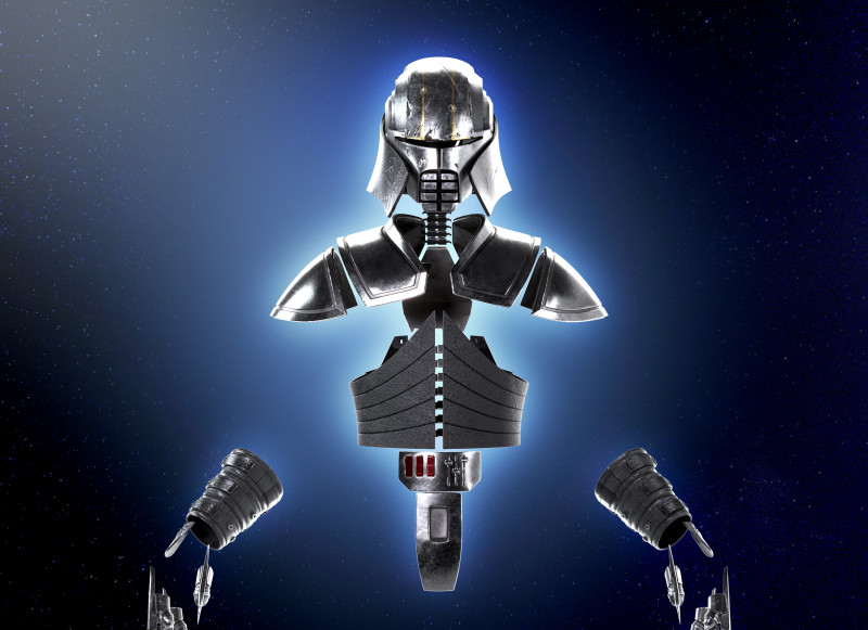 Starkiller Helmet Star Wars force unleashed armor 3d Print model Galen Marek The Force Unleas 3D Model .c4d .max .obj .3ds .fbx .stl .blend 