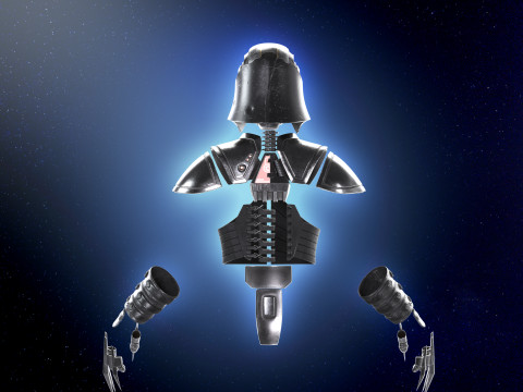 Starkiller Helmet Star Wars force unleashed armor 3d Print model Galen Marek The Force Unleas 3D Model