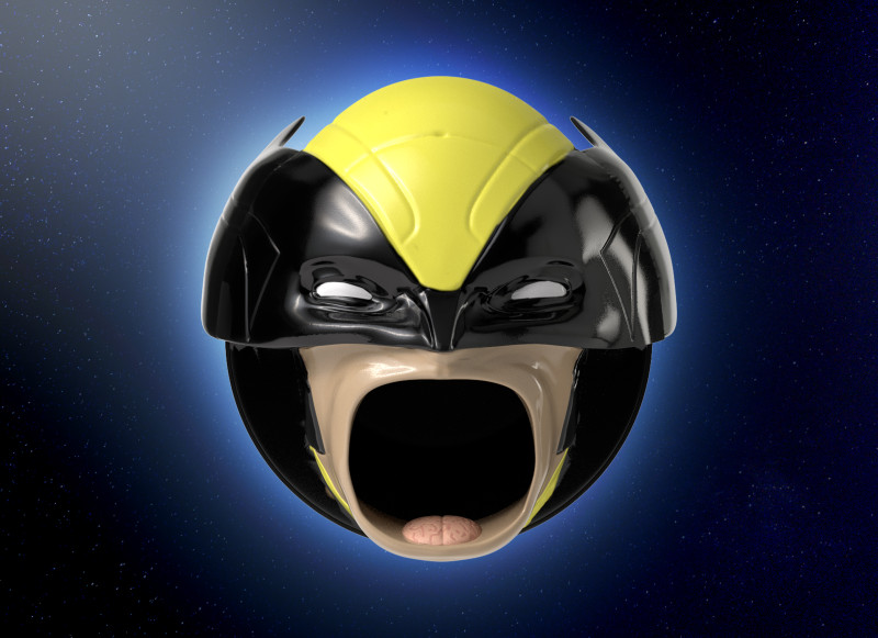 Wolverine popcorn bucket cowl helmet Deadpool 3d Print model 3Dモデル .c4d .max .obj .3ds .fbx .stl .blend 