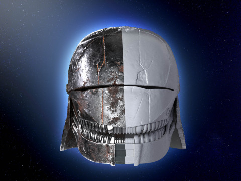 Sith The Acolyte Star Wars helmet 3d print model stl Model do druku 3D