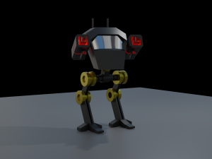 Low Poly Coloured Mecha 3D 模型