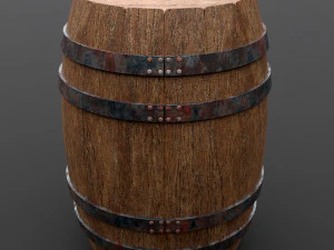 Botte di legno Modello 3D