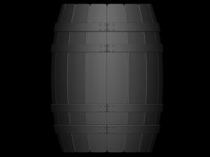Wooden barrel 3D Модель