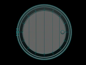 Wooden barrel 3D Model