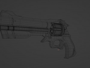 Unusual souvenir revolver 3D Model