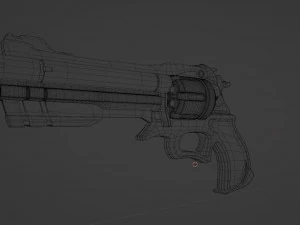 Unusual souvenir revolver 3D Model