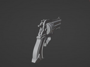 Unusual souvenir revolver 3D Model