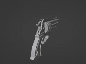 Unusual souvenir revolver 3D Model